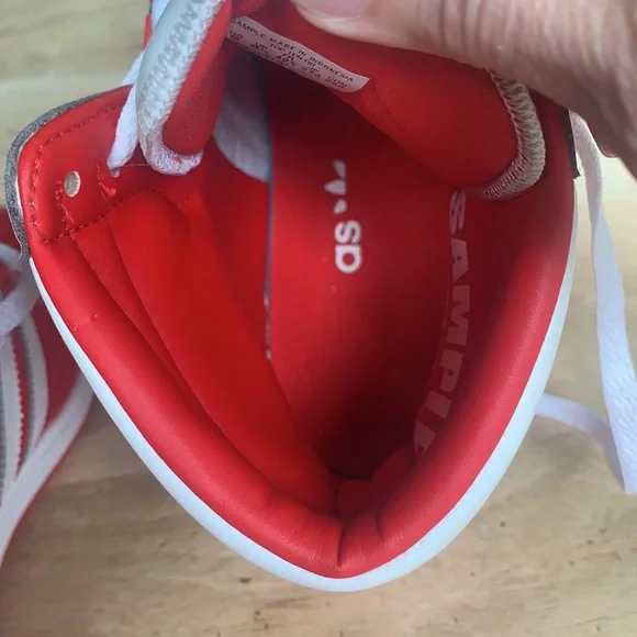 ADIDAS Top Ten RB Better Scarlet sneakers w/velour and patent leather - Size 9 - Picture 11 of 13